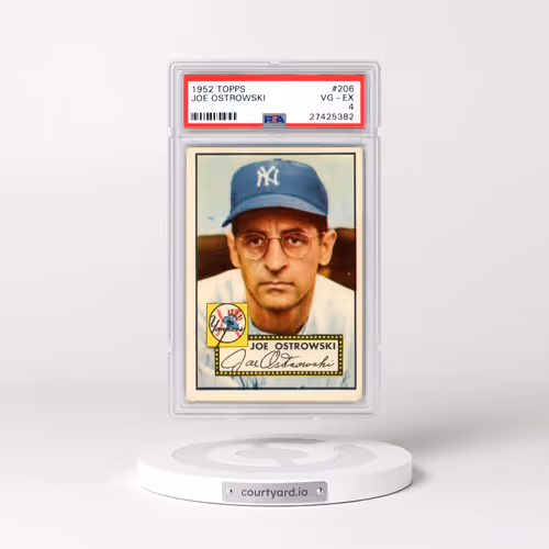 1952 Topps #206 Joe Ostrowski (PSA 4 VG-EX)