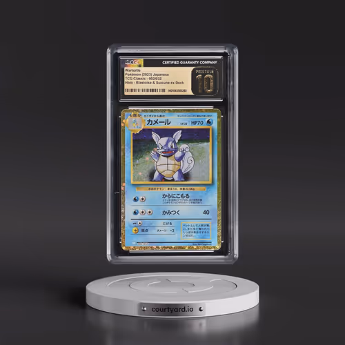 2023 Pokémon Clk-Trading Card Game Classic Blastoise & Suicune EX Deck #002 Wartortle (CGC 10 PRISTI