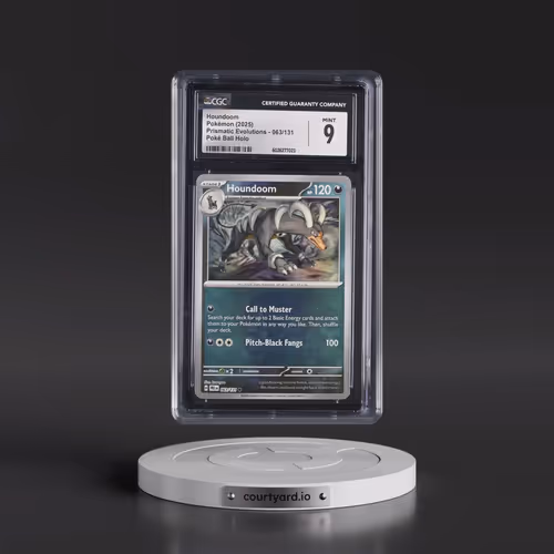 2025 Prismatic Evolutions - PRE EN #063/131 Houndoom - Poké Ball Holo (CGC 9 MINT)