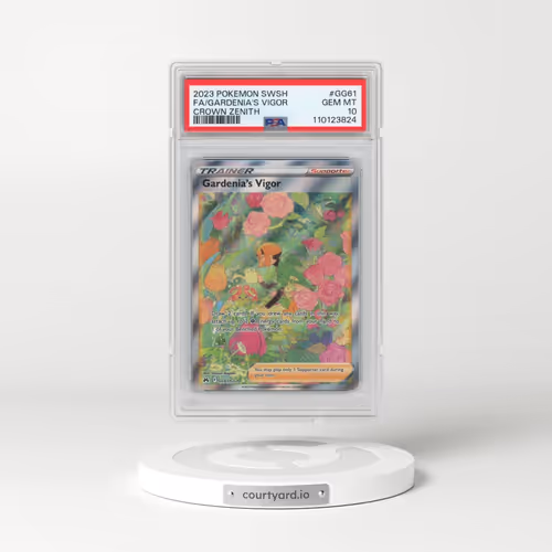 2023 Pokémon Sword and Shield Crown Zenith #GG61 Gardenia's Vigor - Full Art (PSA 10 GEM MINT)