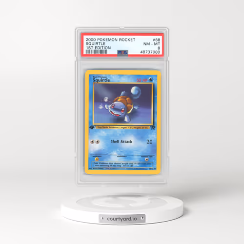 2000 Pokémon Rocket #68 Squirtle - 1st Edition (PSA 8 NM-MT)