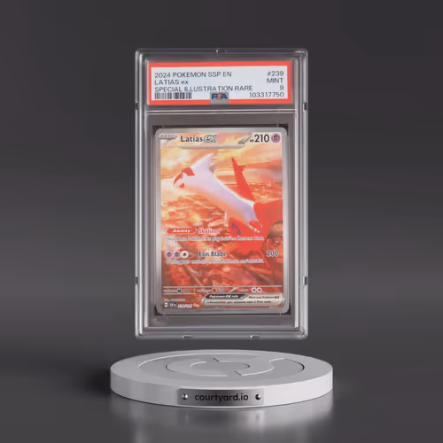 2024 Pokémon Ssp EN-Surging Sparks #239 Latias EX - Holo Special Illustration Rare (PSA 9 MINT)