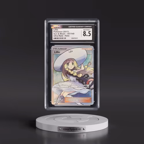 2017 Sun & Moon #147/149 Lillie - Ultra Rare Holo (CGC 8.5 NM-MT+)