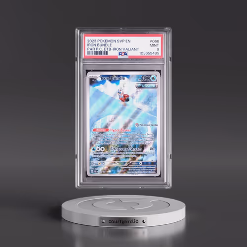 2023 Pokémon Svp EN-SV Black Star Promo #066 Iron Bundle - Paradox Rift Pokemon Center Elite Trainer