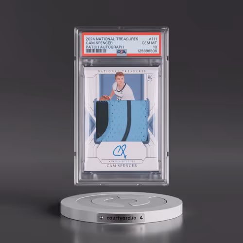 2024 Panini National Treasures #111 Cam Spencer - Patch Autograph (PSA 10 GEM MINT)