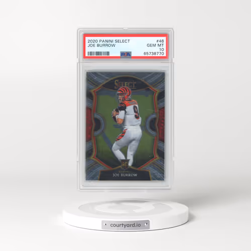 2020 Panini Select #46 Joe Burrow (PSA 10 GEM MINT)