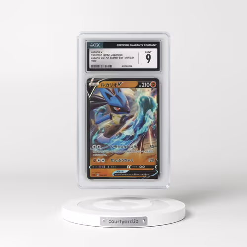 2022 (sLL) Lucario VSTAR Starter Set #004/021 Lucario V - Holo (CGC 9 MINT)