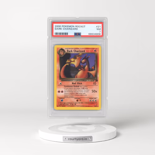 2000 Pokémon Rocket #21 Dark Charizard (PSA 7 NM)