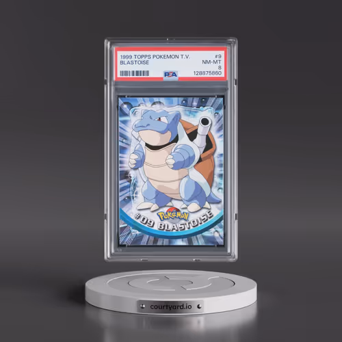 1999 Topps Pokémon TV #9 Blastoise (PSA 8 NM-MT)