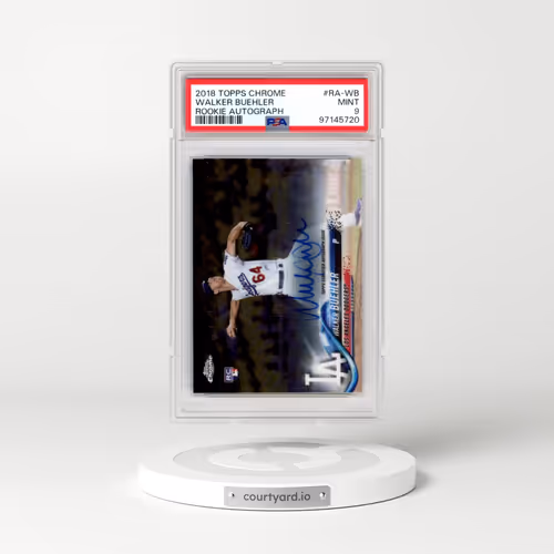 2018 Topps Chrome Rookie Autograph #RA-WB Walker Buehler (PSA 9 MINT)