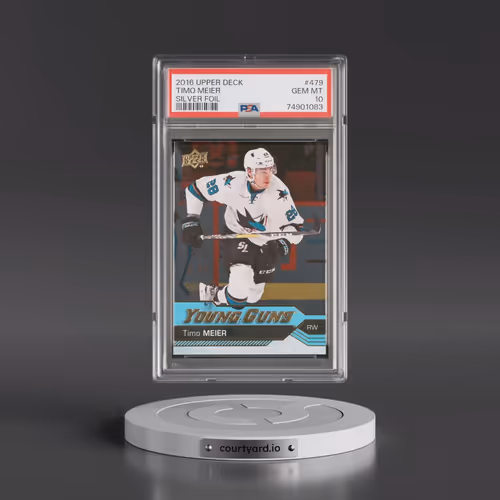 2016 Upper Deck #479 Timo Meier - Silver Foil (PSA 10 GEM MINT)