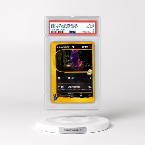 2001 Pokémon VS #043 Pryce's Sneasel - 1st Edition Holo (PSA 8 NM-MT)