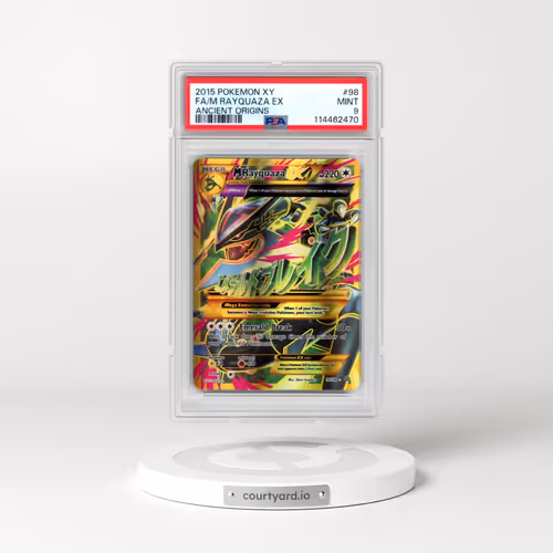 2015 Pokémon XY Ancient Origins #98 M Rayquaza EX - Holo Full Art (PSA 9 MINT)