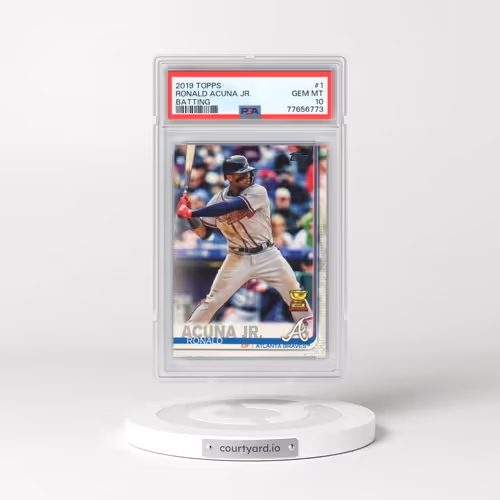 2019 Topps #1 Ronald Acuna Jr. - Batting (PSA 10 GEM MINT)