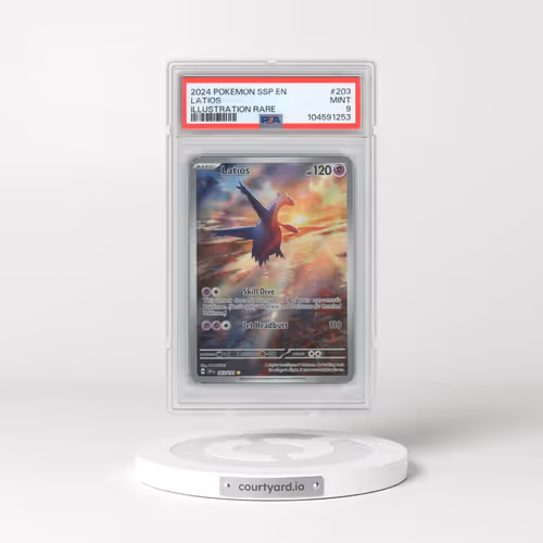 2024 Pokémon Ssp EN-Surging Sparks #203 Latios - Illustration Rare (PSA 9 MINT)