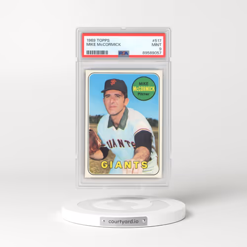 1969 Topps #517 Mike McCormick (PSA 9 MINT)