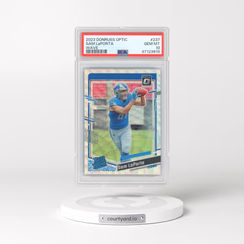 2023 Panini Donruss Optic #237 Sam LaPorta - Wave (PSA 10 GEM MINT)