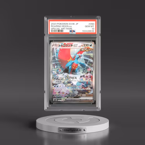 2023 Pokémon Sv4k-Ancient Roar #090 Roaring Moon EX - Holo Special Art Rare (PSA 10 GEM MINT)