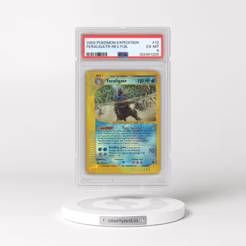 2002 Pokémon Expedition #12 Feraligatr - Reverse Foil (PSA 6 EX-MT)