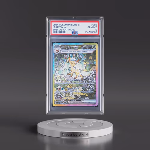 2024 Pokémon Sv8a-Terastal Fest EX #200 Leafeon EX - Holo Special Art Rare (PSA 10 GEM MINT)