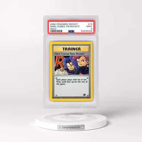 2000 Pokémon Rocket #15 Here Comes Team Rocket! - Holo (PSA 9 MINT)