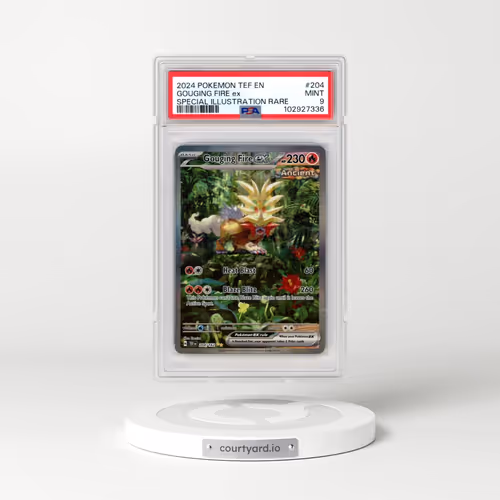 2024 Pokémon Tef EN-Temporal Forces #204 Gouging Fire EX - Holo Special Illustration Rare (PSA 9 MINT)