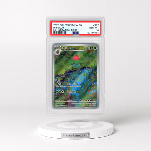 2023 Pokémon Mew EN-151 #167 Ivysaur - Illustration Rare (PSA 10 GEM MINT)