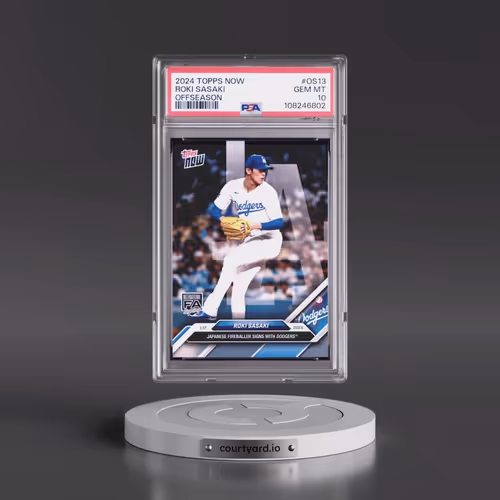 2024 Topps Now Offseason #OS13 Roki Sasaki (PSA 10 GEM MINT)