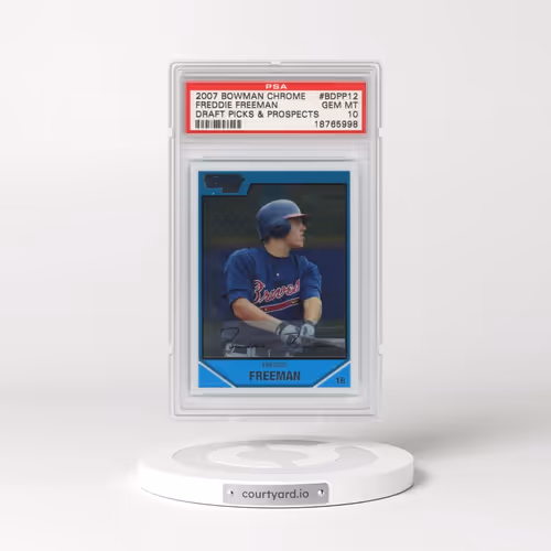 2007 Bowman Chrome Draft Picks & Prospects #BDPP12 Freddie Freeman (PSA 10 GEM MINT)