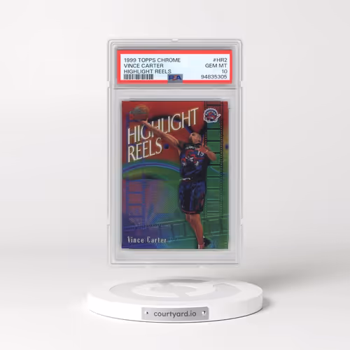1999 Topps Chrome Highlight Reels #HR2 Vince Carter - Highlight Reels (PSA 10 GEM MINT)