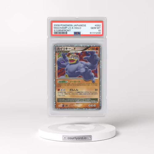 2008 Pokémon Stormfront #052 Machamp LV.X - Holo (PSA 10 GEM MINT)