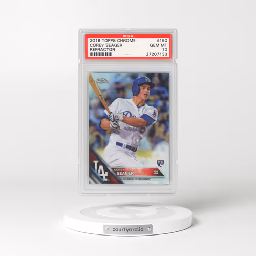 2016 Topps Chrome #150 Corey Seager - Refractor (PSA 10 GEM MINT)