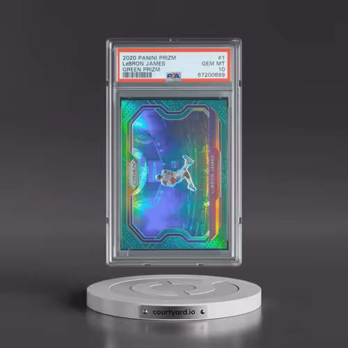 2020 Panini Prizm #1 LeBron James - Green Prizm (PSA 10 GEM MINT)