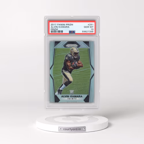 2017 Panini Prizm #291 Alvin Kamara - Prizm (PSA 10 GEM MINT)