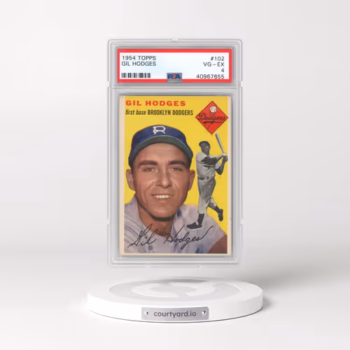 1954 Topps #102 Gil Hodges (PSA 4 VG-EX)