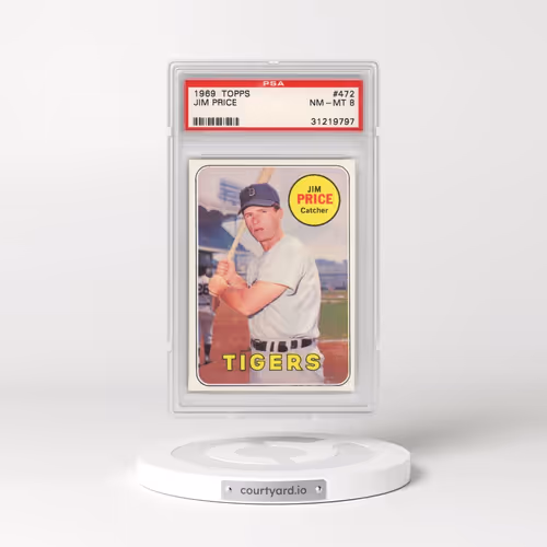 1969 Topps #472 Jim Price (PSA 8 NM-MT)