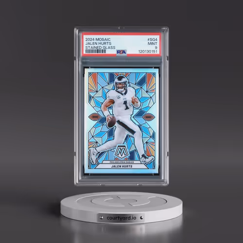 2024 Panini Mosaic Stained Glass #SG4 Jalen Hurts (PSA 9 MINT)