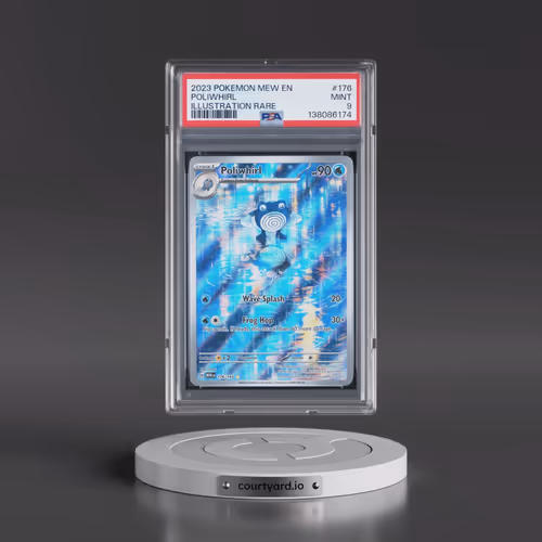 2023 Pokémon Mew EN-151 #176 Poliwhirl - Illustration Rare (PSA 9 MINT)