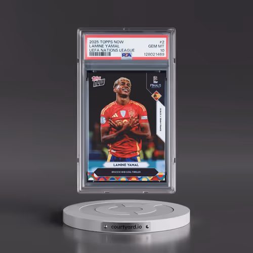 2025 Topps Now UEFA Nations League #2 Lamine Yamal (PSA 10 GEM MINT)