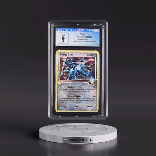 2009 Platinum #7/127 Dialga G - Pokémon League (Crosshatch Holo) (CGC 9 MINT)