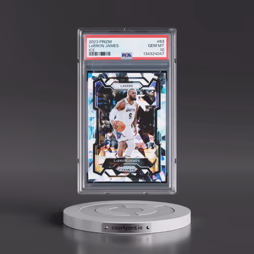 2023 Panini Prizm #63 LeBron James - Ice (PSA 10 GEM MINT)