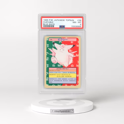 1997 Pokémon Topsun #36 Clefable - Blue Back (PSA 8 NM-MT)