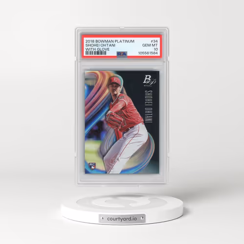 2018 Bowman Platinum #34 Shohei Ohtani - With Glove (PSA 10 GEM MINT)