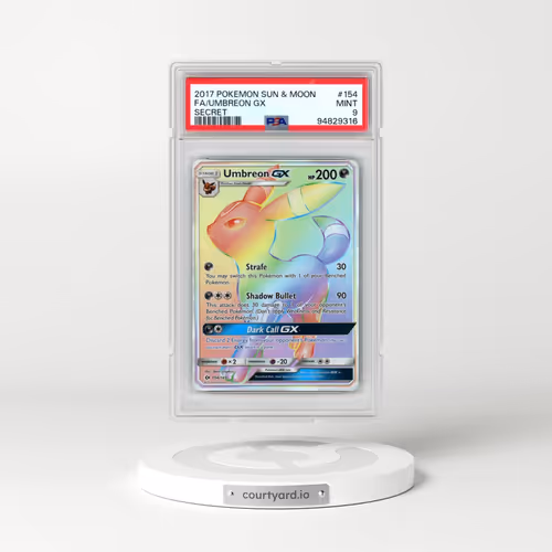 2017 Pokémon Sun & Moon #154 Umbreon GX - Holo Full Art Secret (PSA 9 MINT)