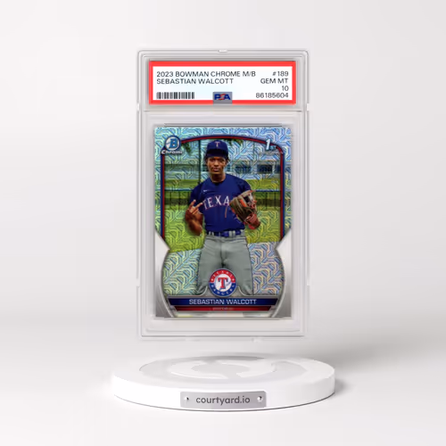 2023 Bowman Mega Box Chrome #189 Sebastian Walcott (PSA 10 GEM MINT)