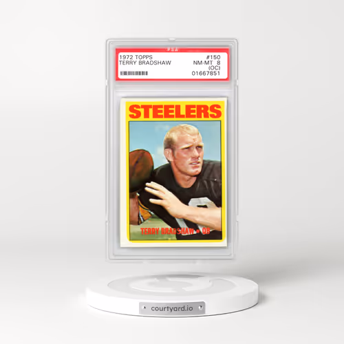 1972 Topps #150 Terry Bradshaw (PSA 8 NM-MT)