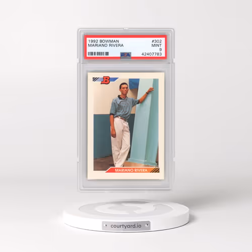 1992 Bowman #302 Mariano Rivera (PSA 9 MINT)