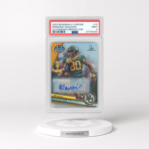2023 Bowman University Chrome #19 Monaray Baldwin - Autograph-Refractor (PSA 9 MINT)