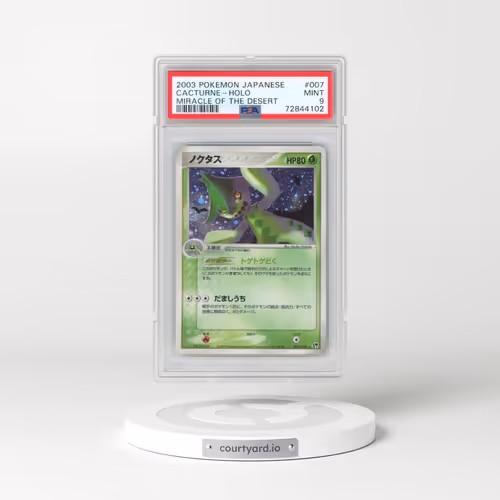 2003 Pokémon Miracle of the Desert #007 Cacturne - Holo (PSA 9 MINT)