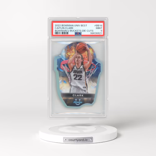 2022 Bowman University Best Bowman U Buckets Die Cuts #BB18 Caitlin Clark (PSA 9 MINT)